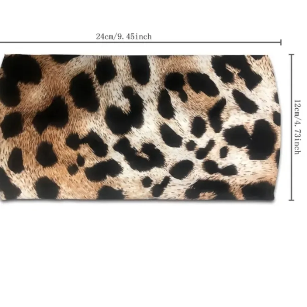 Wide Leopard print Knotted Headband